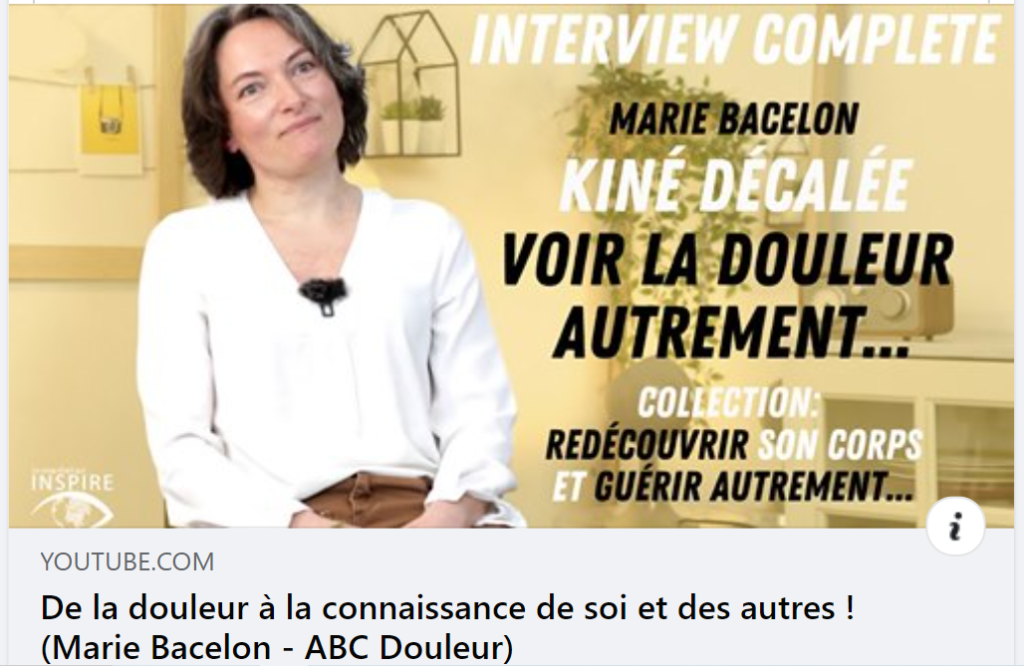 interview Marie Bacelon - ABC Douleur