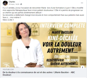 témoignage de transformation - Expliquer la douleur - ABC Douleur