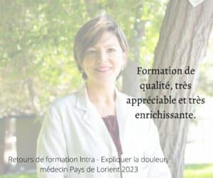 Retour médecin - formation Intra Expliquer la douleur